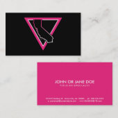 roze driehoek californië visitekaartje (Voorkant / Achterkant)