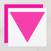 roze driehoek kaart (Voorkant / Achterkant)