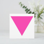 roze driehoek kaart (Staand voorkant)