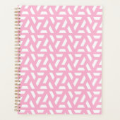 Roze Driehoek Patroon Planner (Voorkant)