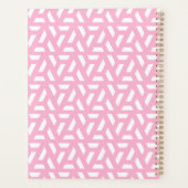Roze Driehoek Patroon Planner (Achterkant)