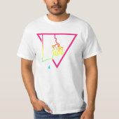 roze driehoek rhoeiland t-shirt (Voorkant)