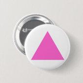 Roze driehoek ronde button 5,7 cm (Voorkant /achterkant)