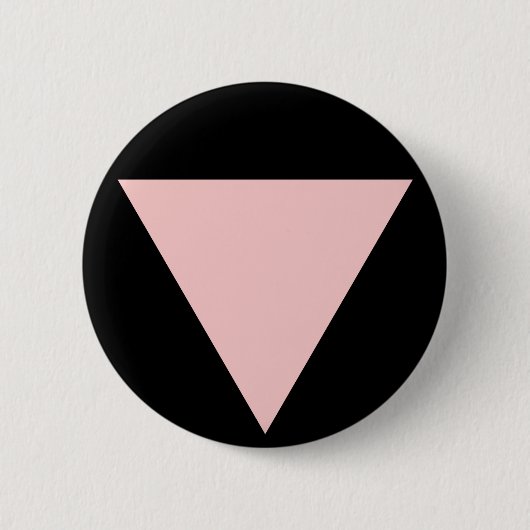 roze driehoek. ronde button 5,7 cm (Voorkant)