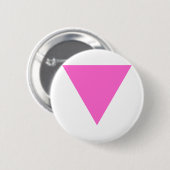 Roze driehoek ronde button 5,7 cm (Voorkant /achterkant)