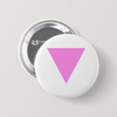 Roze driehoek ronde button 5,7 cm (Voorkant /achterkant)