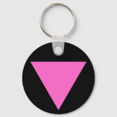 Roze driehoek Sleutelhanger (Voorkant)