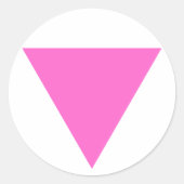 Roze Driehoek Stickers (Voorkant)