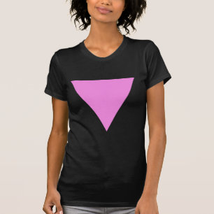 Roze driehoek t-shirt