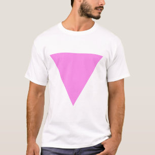Roze driehoek t-shirt