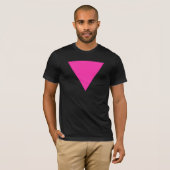 roze driehoek. t-shirt (Voorkant volledig)