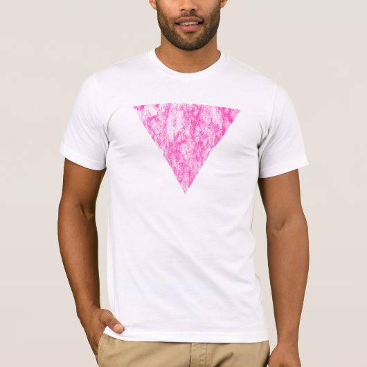 roze driehoek. t-shirt (Voorkant)