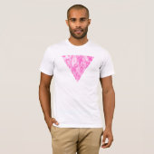 roze driehoek. t-shirt (Voorkant volledig)