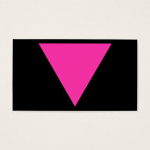 roze driehoek visitekaartjes