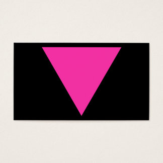 roze driehoek visitekaartjes