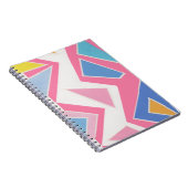 Roze Driehoeken Collage Notitieboek (Rechterzijde)