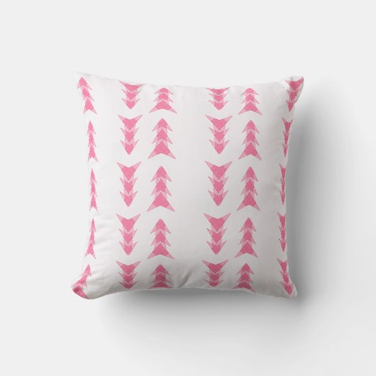 Roze driehoeken kussen (Voorkant)