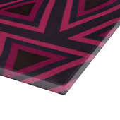 Roze driehoeken patroon snijplank (Hoek)