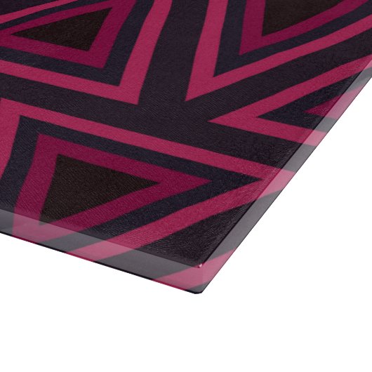 Roze driehoeken patroon snijplank (Hoek)