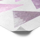 Roze driehoeken poster (Hoek)