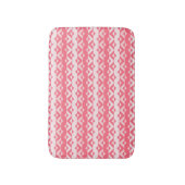 Roze Driehoekjes Patroon Badmat (Voorkant Verticaal)