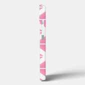 Roze driehoekspatroon Case-Mate iPhone case (Achterkant / Links)