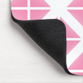Roze driehoekspatroon muismat (Hoek)