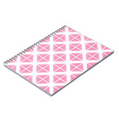 Roze driehoekspatroon notitieboek (Linkerzijde)