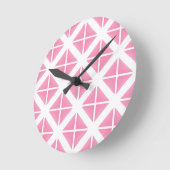 Roze driehoekspatroon ronde klok (Hoek)