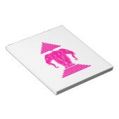 Roze driekleurige olifant Lao/Laos-vlag Notitieblok (Schuin)