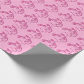 Roze driewieler van het Kind Cadeaupapier (Hoek)