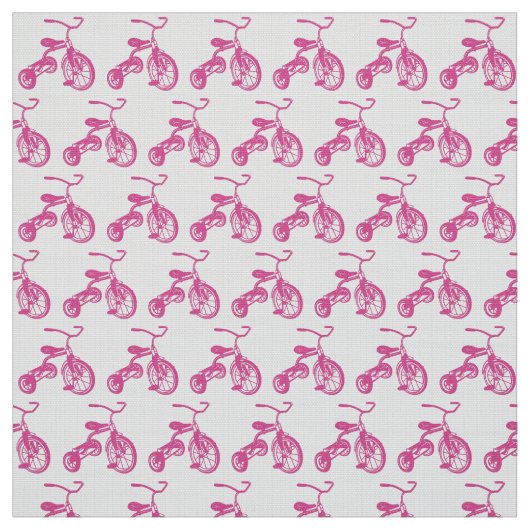 Roze driewieler van het Kind Stof (Swatch)