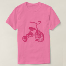 Roze driewieler van het Kind T-shirt