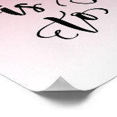 Roze drifder Inspirerend citaat Poster (Hoek)