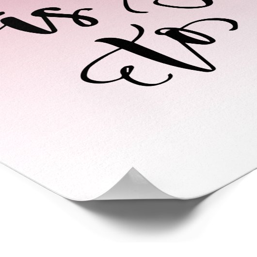 Roze drifder Inspirerend citaat Poster (Hoek)