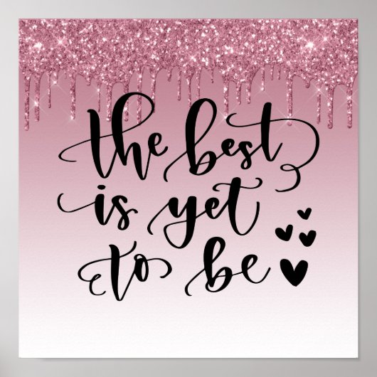 Roze drifder Inspirerend citaat Poster (Voorkant)