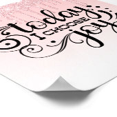 Roze drifder Inspirerend citaat Poster (Hoek)