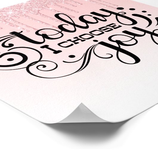 Roze drifder Inspirerend citaat Poster (Hoek)