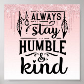 Roze drifder Inspirerend citaat Poster (Voorkant)