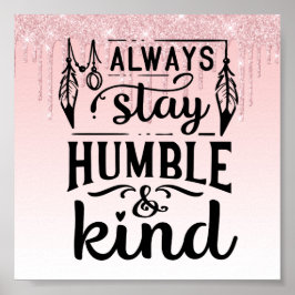 Roze drifder Inspirerend citaat Poster