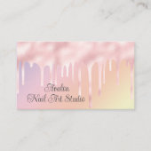 Roze drifschilderkunst visitekaartje (Voorkant)