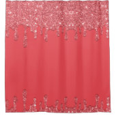 Roze driftoppetrolgordijn douchegordijn (Voorkant)