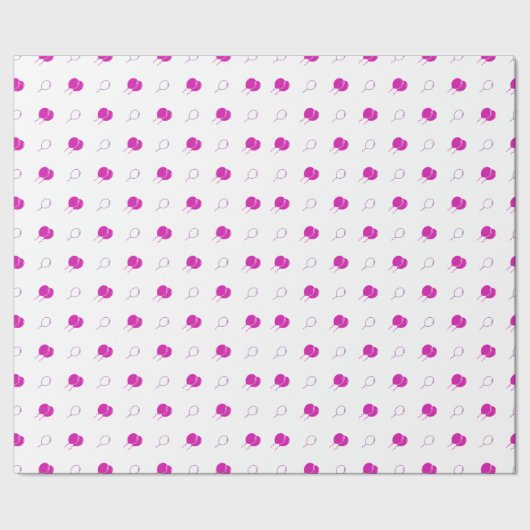 Roze drijvende ballonnen cadeaupapier (Zoom)