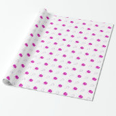 Roze drijvende ballonnen cadeaupapier (Uitgerold)