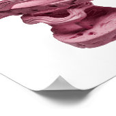 Roze DRIJVENDE ROZE ZONNEBRIL EN FLIP FLOPS Poster (Hoek)