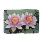 Roze Drijvende Waterlelie Lotus Badmat (Voorkant)