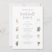 Roze drinken in het weekend rondreis aankondiging (Achterkant)