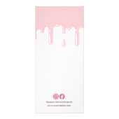 Roze Drip Menu Bakkerij prijslijst (Achterkant)