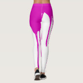 Roze Dripping Paint Leggings (Achterkant)