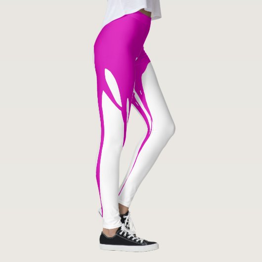 Roze Dripping Paint Leggings (Rechts)